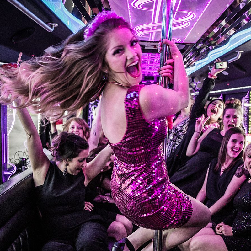 Night Party Bus Rental Las Vegas - Crown LV